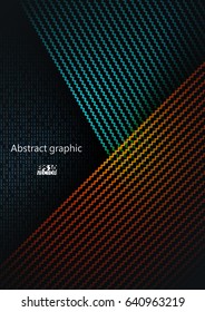 Graphic illustration with geometric pattern. Eps10 Vector illustration.