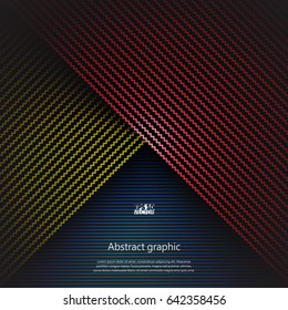 Graphic illustration with geometric pattern. Eps10 Vector illustration.