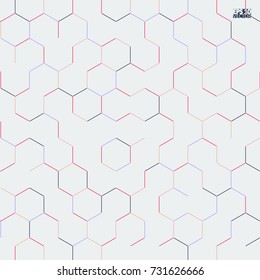 Graphic illustration with geometric pattern. Eps10 Vector illustration.