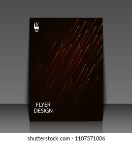 Graphic illustration with geometric pattern. Template flyer with abstract background. Eps10 Vector illustration