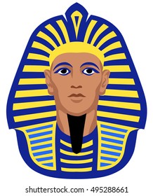 Graphic illustration of the head of the ancient Egyptian Pharaoh