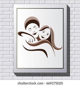 Graphic illustration to International Day of Friendship. Suitable for invitation, flyer, sticker, poster, banner, card,label, cover, web. Vector illustration.