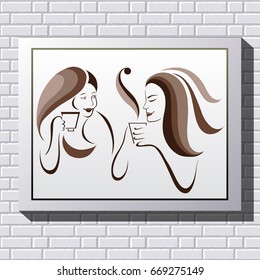Graphic illustration to International Day of Friendship. Suitable for invitation, flyer, sticker, poster, banner, card,label, cover, web. Vector illustration.