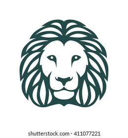 graphic illustration of a lion's head
