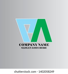 graphic illustration logo initial b a