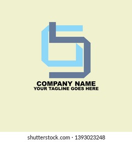 graphic illustration logo initial g b 2