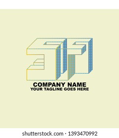 graphic illustration logo initial s f art