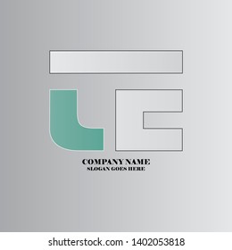 graphic illustration logo initial t e