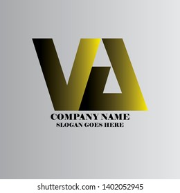 graphic illustration logo initial v 2