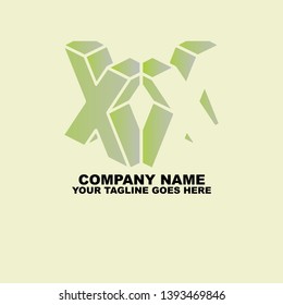 graphic illustration logo initial x art