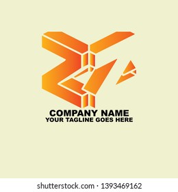 graphic illustration logo initial Z art