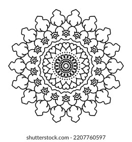 Graphic Illustration of Mandala Pattern