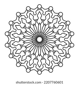Ilustración gráfica del patrón de Mandala
