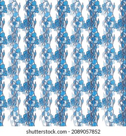Graphic illustration. A pattern consisting of images of ornaments. Illustration with background.