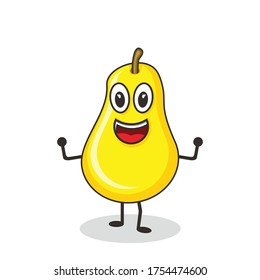 graphic illustration of pear fruit, perfect for vitamin A, perfect for pear graphic illustration businus.