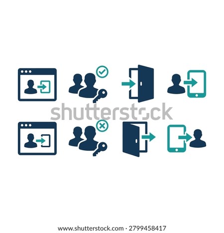 A graphic illustration shows people sharing and accessing data through various devices.