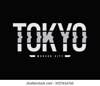 Graphic illustration text, tokyo, perfect for t-shirts, hoodies, clothes etc.