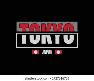 Graphic illustration text, tokyo, perfect for t-shirts, hoodies, clothes etc.