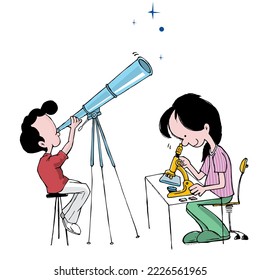 Graphic illustration of various topics about education