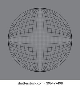 Graphic Illustrative Vector Globe 