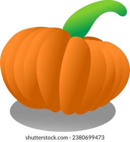 graphic ilustration for orange pumpkin logo halloween, this vector is great for halloween celebration parties, logos, posters, book covers, banners etc.