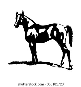 Graphic image arab stallion 