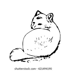 The graphic image of the Arctic fox. 
