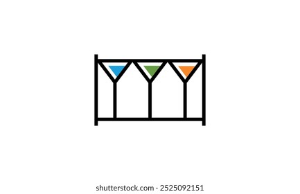 a graphic image with a beer cafe theme, on a white background. vector graphic base.