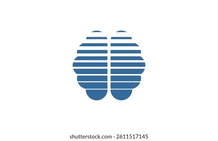 a graphic image with brain scan theme, white background. vector graphic base.