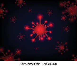 Graphic image covid 19 virus