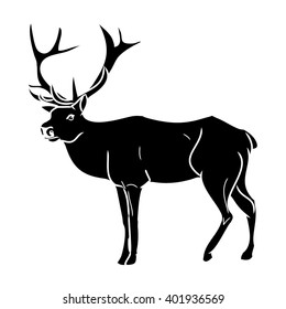 Graphic image of deer