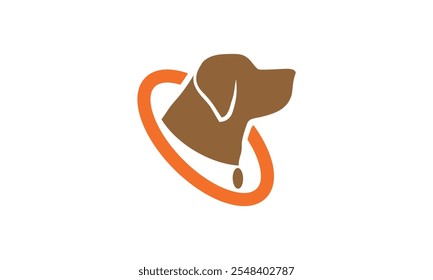 a graphic image with a dog collar theme, on a white background. vector graphic base.