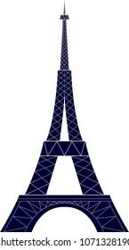 Graphic image of the Eiffel Tower.