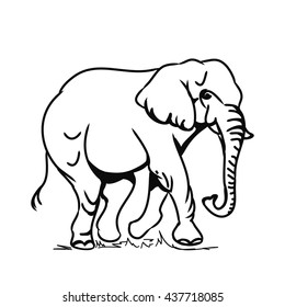 Graphic image of an elephant