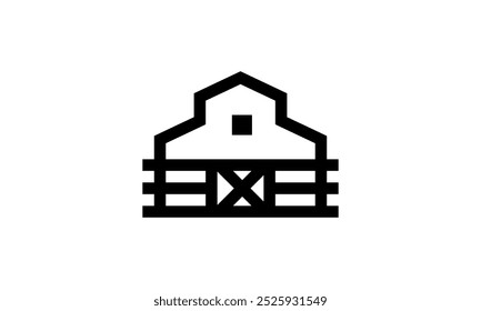 Una Imagen gráfica con un tema de granja, sobre un fondo blanco. Vector base gráfica.