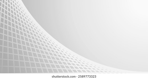 A graphic image with a gradient from white to light gray, featuring a grid pattern that appears to curve. The subtle design is clean and modern.