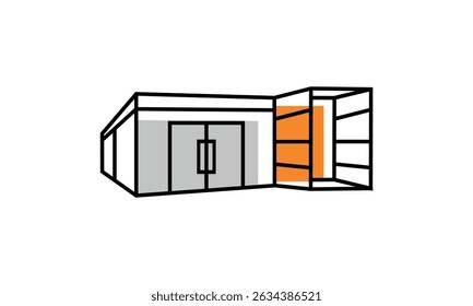 Una Imagen gráfica con un tema de diseño para el hogar, con un fondo blanco. base gráfica de Vector.