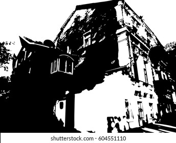 Graphic image of house vector
