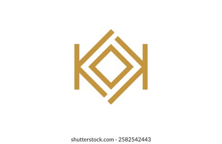 a graphic image with KK theme, white background. vector graphic base.