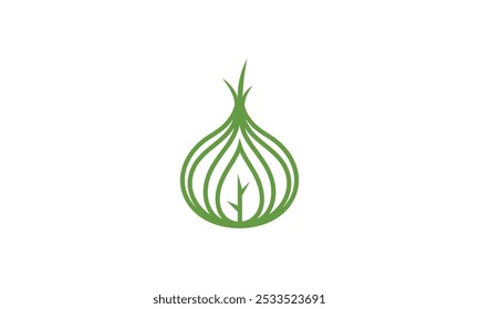 Una Imagen gráfica con un tema de puerro, sobre un fondo blanco. Base gráfica de Vector.