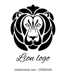 Graphic image of a lion's head, perfect for a logo or an emblem