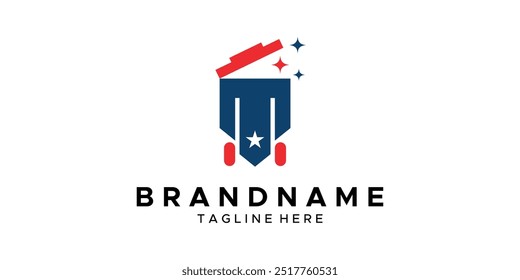 a graphic image with a military trash can theme, on a white background. vector graphic base.