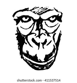 A graphic image of the monkey