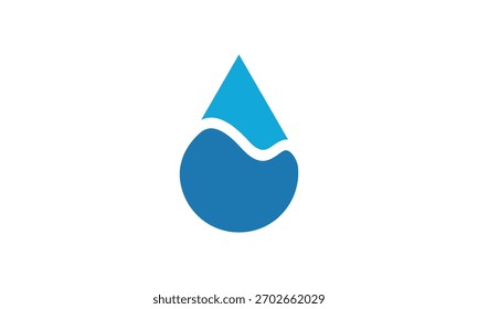 Ein grafisches Bild mit einem Bergwasserthema, mit weißem Hintergrund. Vektorgrafik-Basis.