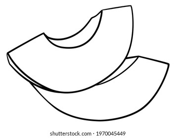 graphic image on a white background of whole avocado fruits, halves of avocado fruits, leaves, slices
