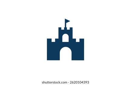 a graphic image with a palace theme, on a white background. vector graphic base.