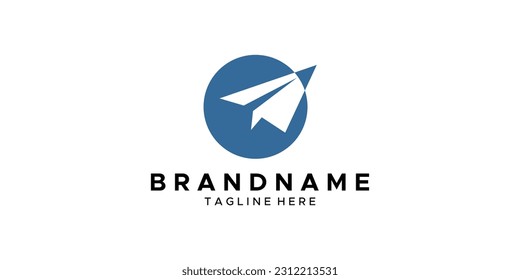 a graphic image of a paper airplane theme, on a white background. base vector graphics.