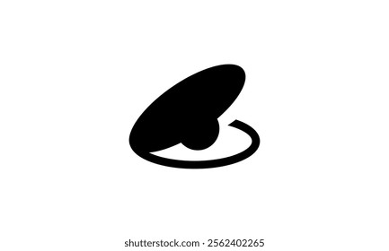 a graphic image with a pearl shell theme, on a white background. vector graphic base.