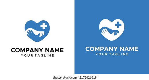 a graphic image of a pet health service themed, on a blue and white background. vector graphics base.