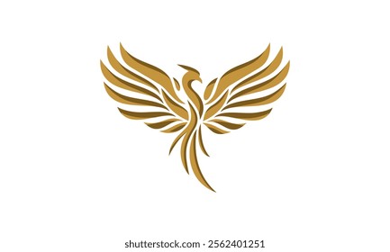 a graphic image with a phoenix theme, on a white background. vector graphic base.